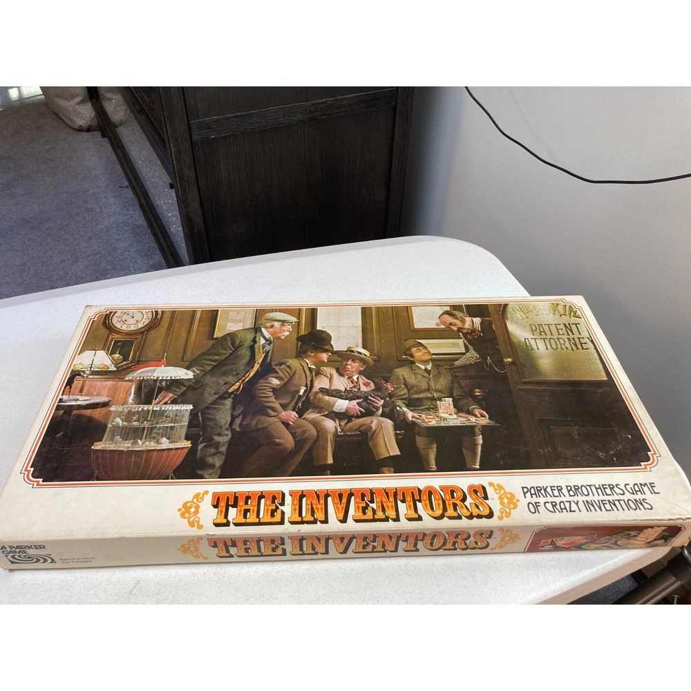 Vintage 1974 The Inventors Board Game by Parker Brothers Complete Dice Tower